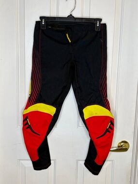 MSR Axxis Y28 Motocross Pants Mens Black Red Dirt Bike BMX Riding Gear